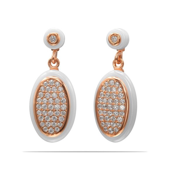 Oval Dangle Earrings - Picture 4 of 4